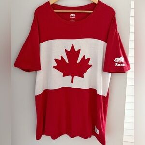Roots Canada Cotton T-Shirt L